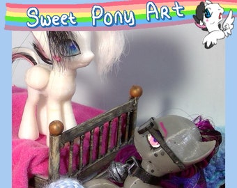 Escultura personalizada MLP My Little Pony con pelo real