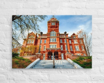 Georgia Tech Daylight Campus Canvas Wall Art Stretched And Framed, Mounting Brackets Included, Multiple Sizes Available