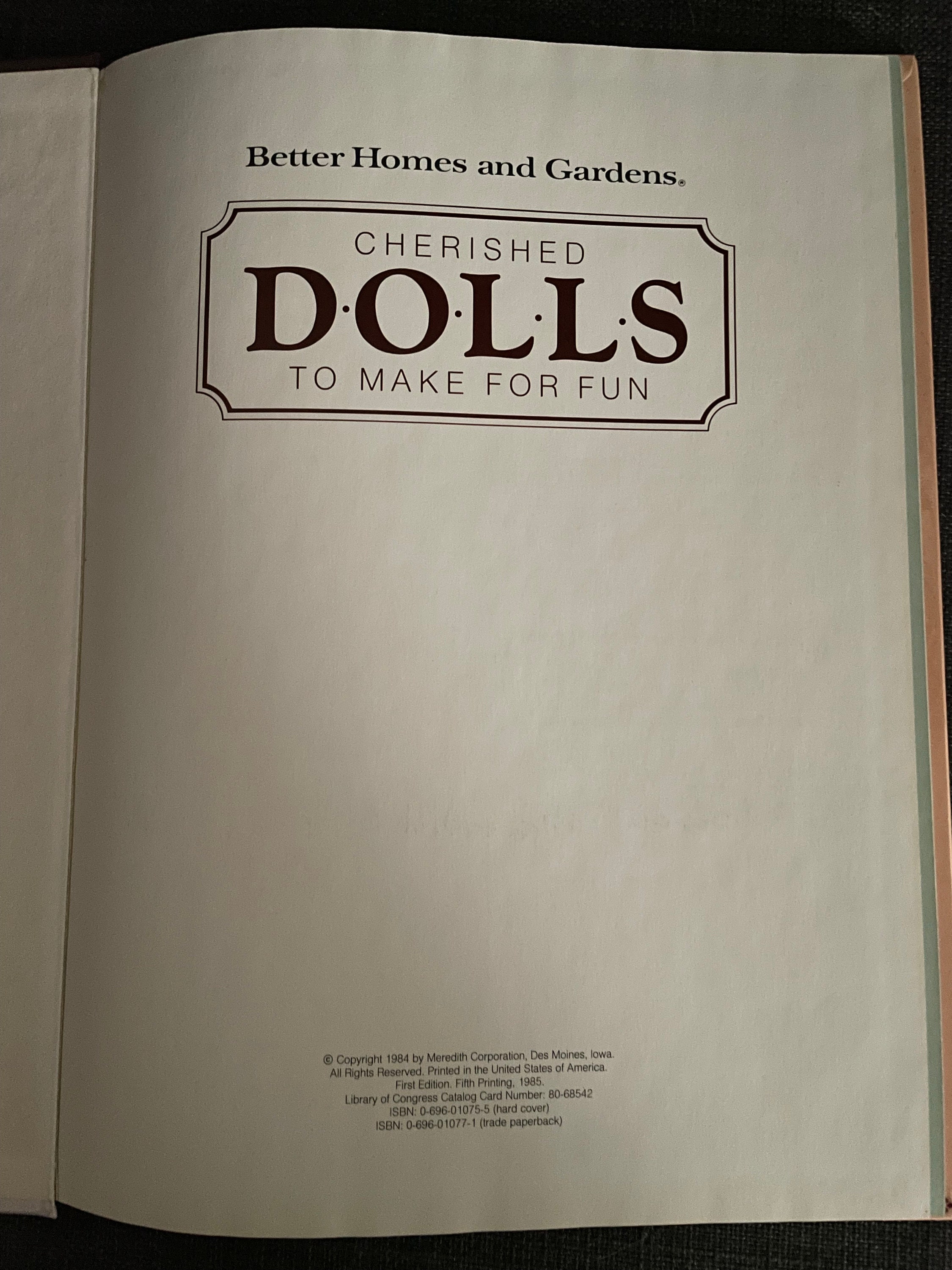 Doll Making Craft Book From Better Homes and Gardens Etsy