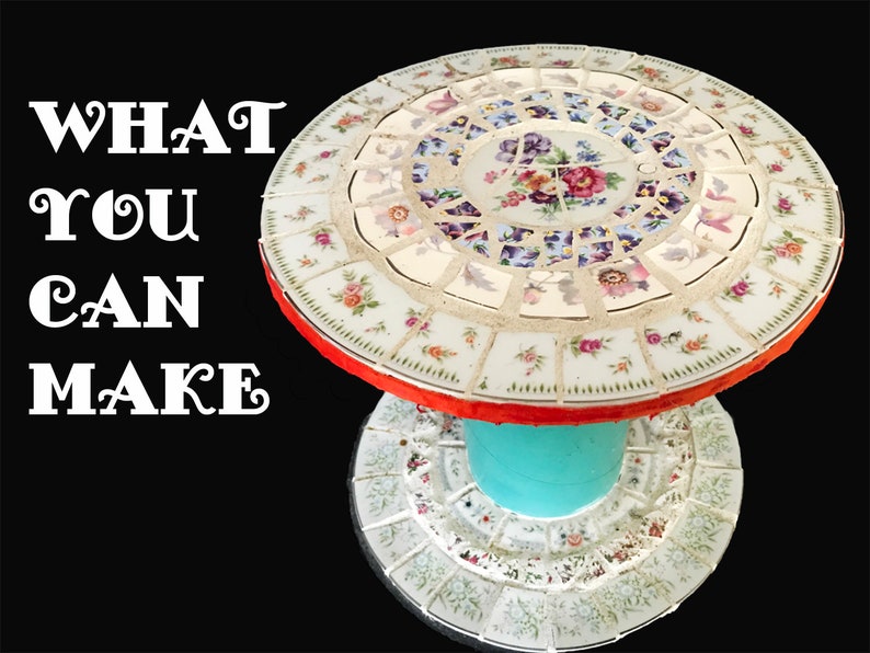 Hand Cut mosaic tiles Plate rims Broken Plate Tiles