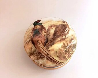 Vintage Porcelain Handpainted Jewellery Box