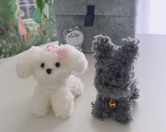 Handmade dog, Pipe cleaner dog, Adorable puppy toy,Dog lover gift