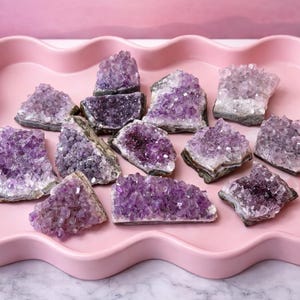 Amethyst Geode Cluster, 2 pack - Mini
