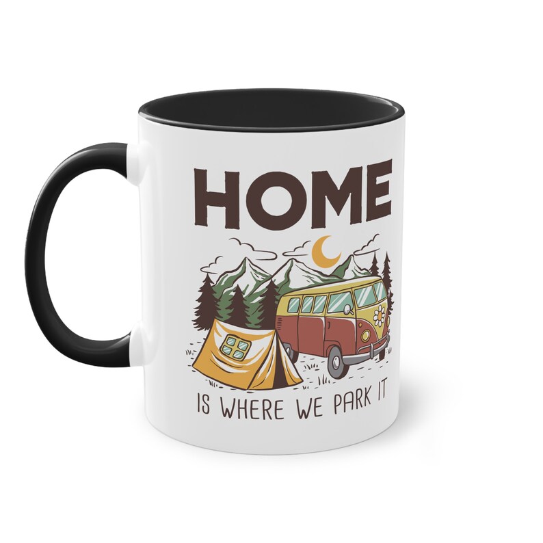 Tasse Camping Wohnmobil Tasse Urlaub Auto Camping Wild Parken Becher Home Kaffee Tasse Camper Bild 3