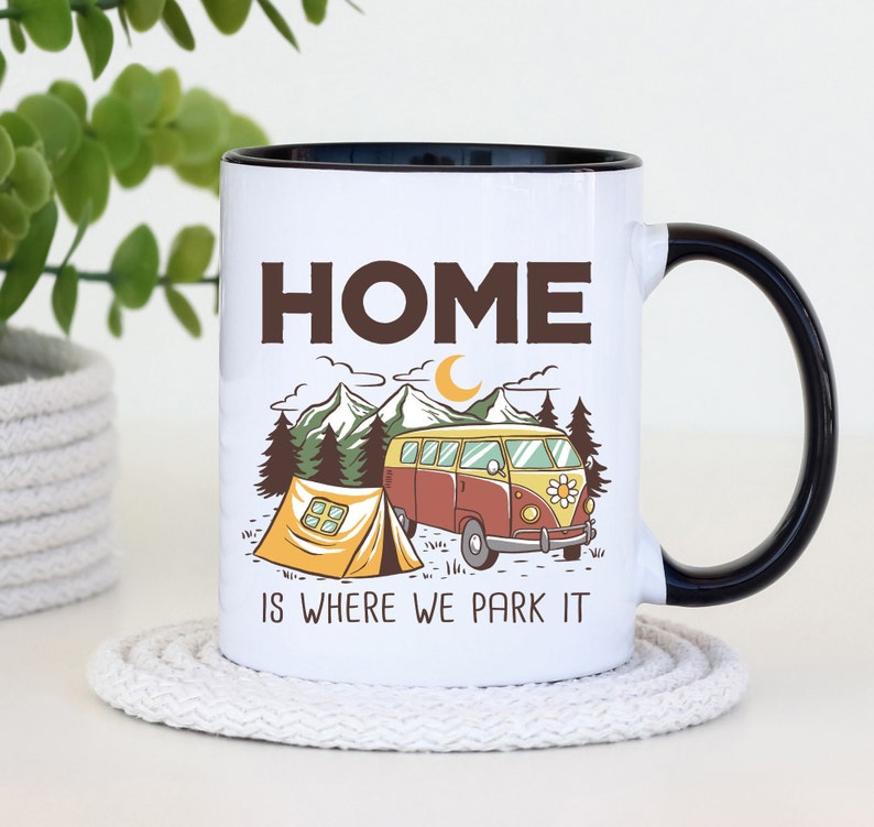 Tasse Camping Wohnmobil Tasse Urlaub Auto Camping Wild Parken Becher Home Kaffee Tasse Camper Bild 4