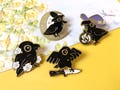 Lovely Little Crow Enamel Pin | Cute Pin Badge | Lapel Pin | Enamel Pin Set for Backpacks | Birthday Gift for Her/Him product logo
