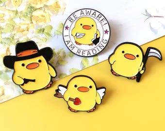 Little Yellow Duck Enamel Pin | Cute Pin Badge | Lapel Pin | Enamel Pin Set for Backpacks | Birthday Gift for Her/Him