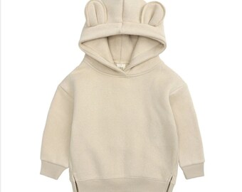 Sweat à capuche adorable ourson taille 6 mois-4 ans