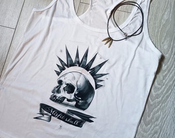 Top con calavera Misfit de Chloe Price y collar con balas inspirado en Life is Strange