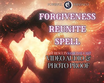 Forgiveness Apology & Reconciliation Love Spell, Rekindle Lost Connection, Reconnect Relationship Energy Work