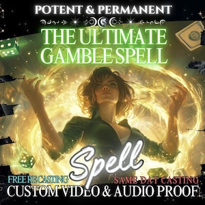 EXTREME GAMBLING LUCK, Abundance, Prosperity, Success, Positive Energy, Opportunities, Confidence, Personal Growth, Happiness, Manifestation