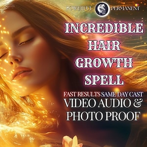 HAIR GROWTH SPELL | Boost Hair Thickness and Strength | Stop Hair Loss | Enhance Beauty & Confidence | Powerful Spell for Fast Hair Growth