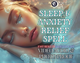 Sleep & Anxiety Relief Spell | Stop Insomnia and Restless Nights | Calm the Mind Reduce Stress | Powerful Spell for Deep Relaxation Peace