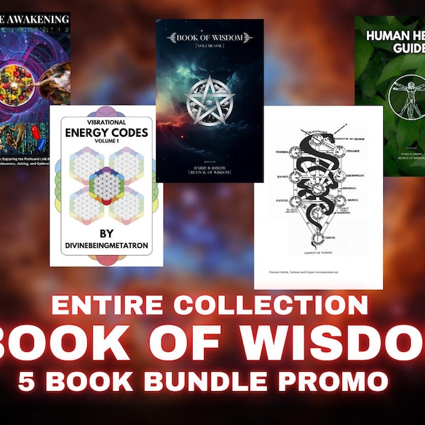 Book of Wisdom Collection Etsy