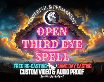 Third Eye Opening Spell Kit Same Day Cast: Activate Psychic Abilities, Enhance Intuition, Spiritual Awakening Ritual - Priestess Aurora
