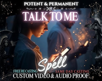 Contact Me Now Spell Immediate Communication Spell Quick Message Energy Fast Response Attraction Connection Boost Same Day Talk to me
