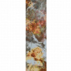 Hubble Carina Nebula Cuff-bead pattern for loom or peyote