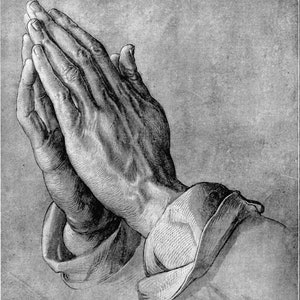 Praying Hands by Albrecht Durer,bead pattern for loom or peyote image 2