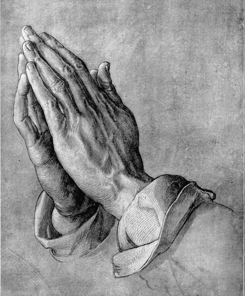 Praying Hands by Albrecht Durer,bead pattern for loom or peyote image 2