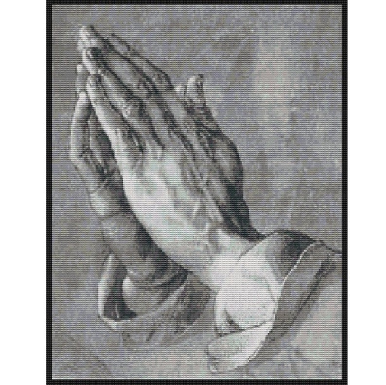 Praying Hands by Albrecht Durer,bead pattern for loom or peyote image 1