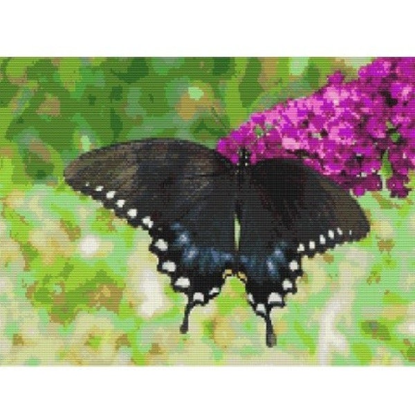 Black Swallowtail, pattern for loom or peyote