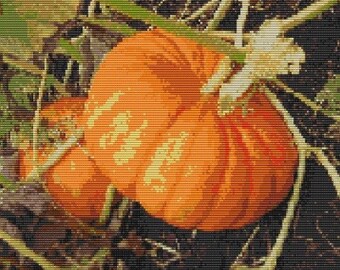 Pumpkin Patch, pattern for loom or peyote