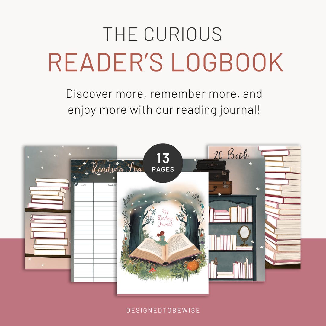 Reading Journal for Kids Reading Logbook for Children Printable Reading ...