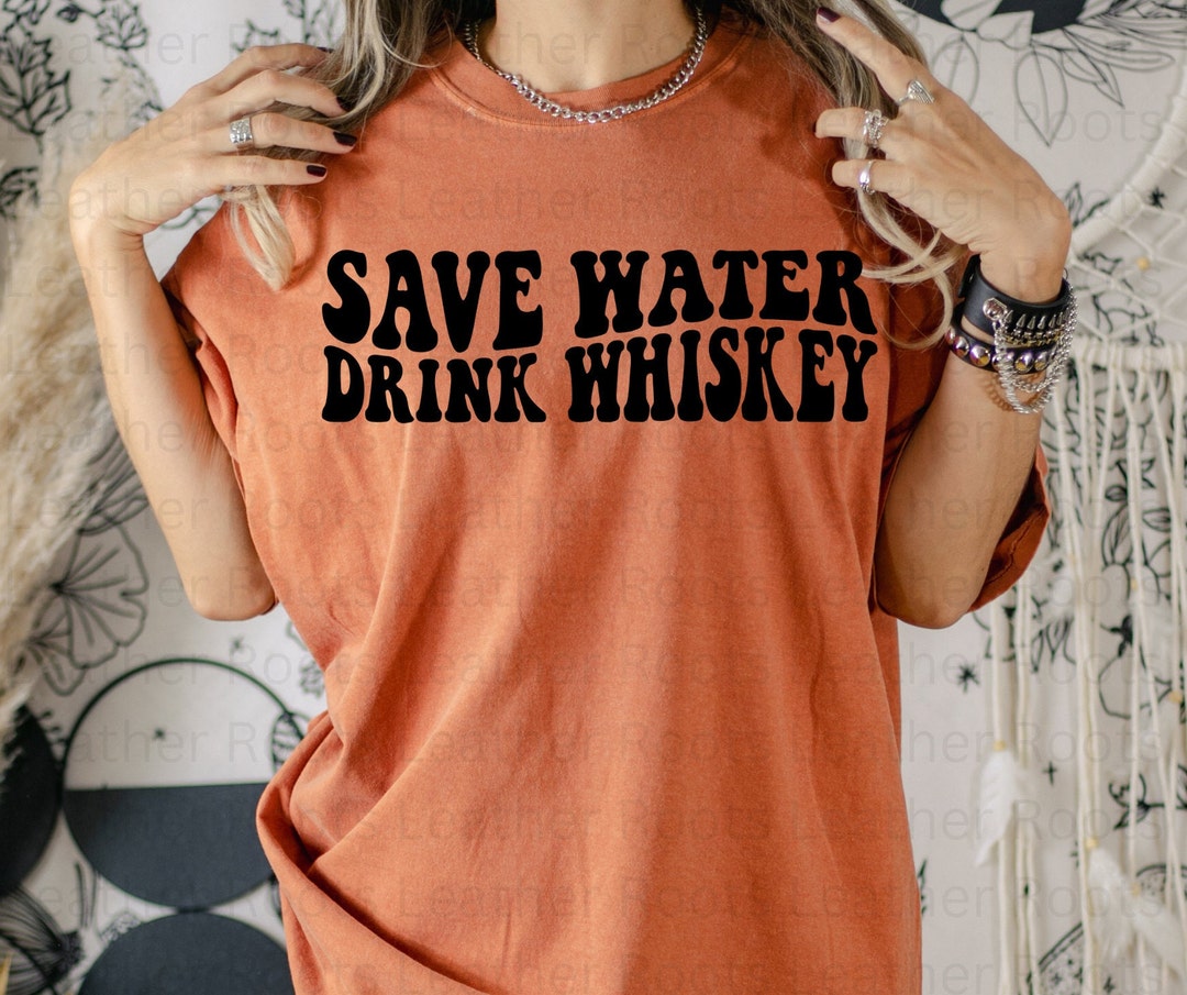 Save Water Drink Whisky Passport Holder Cover Case Funny Joke