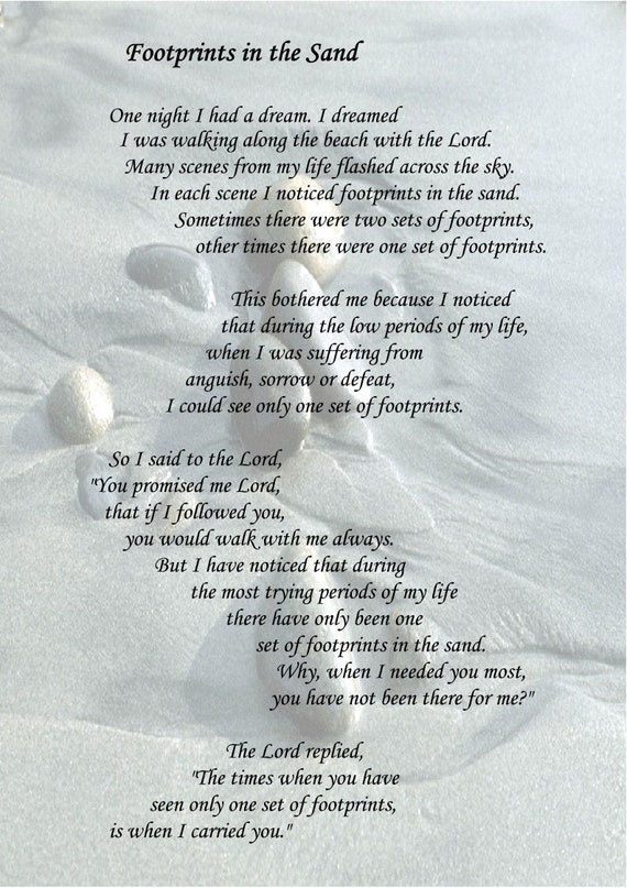 Footprints In The Sand - 10 Free PDF Printables