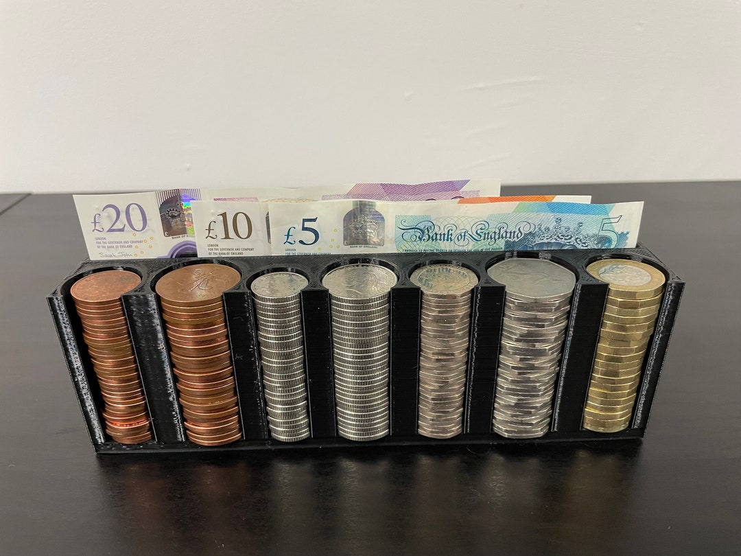 Coin Notes Wallets Coin Cash Note Money Organiser Mini Storage Box Holder Sorter Savings ...