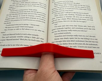 Book Page Holder, Thumb book opener, Reading accessory. Portable Device