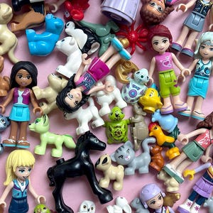 Minipoppen Minifiguren Huisdieren Dieren Vriendencollectie schattig speelgoed Zeldzame kleine poppen voor poppen. Vintage actiefiguren van 4,5 cm en 1,8 inch