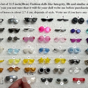 UPDATE! Rare Sunglasses for MTM Dolls Glasses Vintage Accessories for Fashion Doll Rare items For 11 12 inch size Action Figure