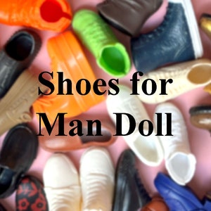 Schoenen voor pop vriendje voor man modepop voor 12 inch hoog 3,5 cm voeten voor vintage en andere mannelijke poppen actiefiguren loafers sneakers