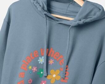 Build A Place - Flowers - Mens Hoodie