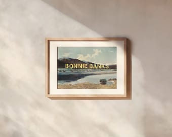 Bonnie Banks of Loch Lomond - Scotland | Art print | Vintage poster | Scottish saying | Travel | Scotland