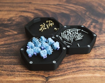 Hardware Parts Tray with MAGNETS - Hexagon