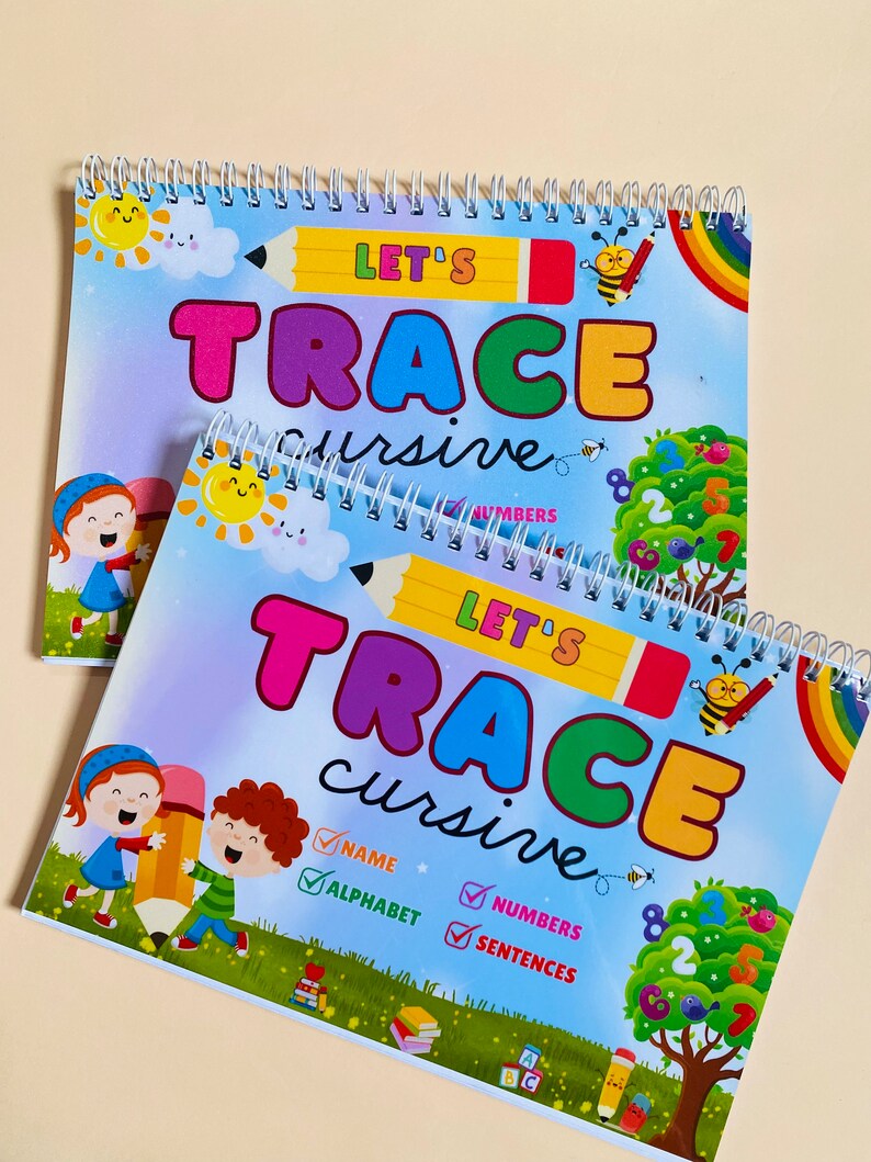 Let's Trace Cursive Tracing Pad for Kids | Handwriting Practice ...