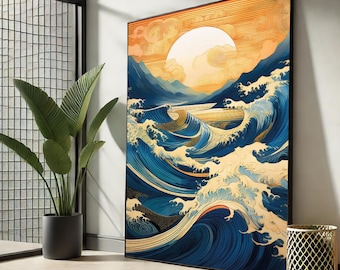 神奈川沖浪裏（1831年）｜葛飾北斎｜日本の木版画｜美術複製画