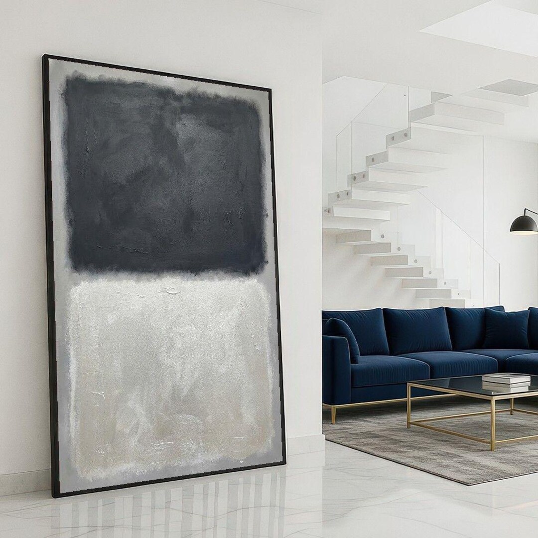 Mark Rothko Gray Square Mark Rothko Gray White Canvas Art - Etsy