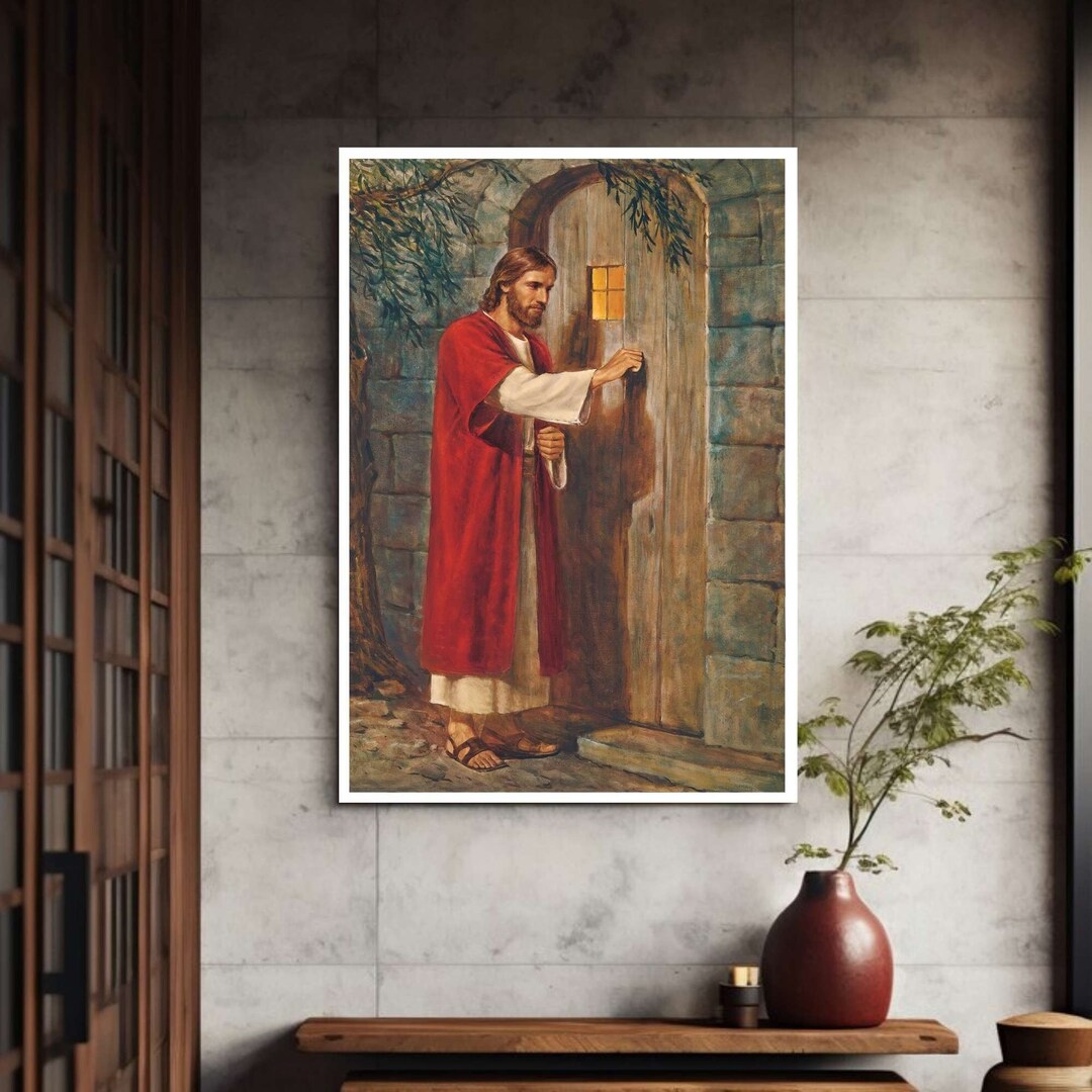 Jesus at the Door Canvas Wall Art Print Ready to Hang - Etsy