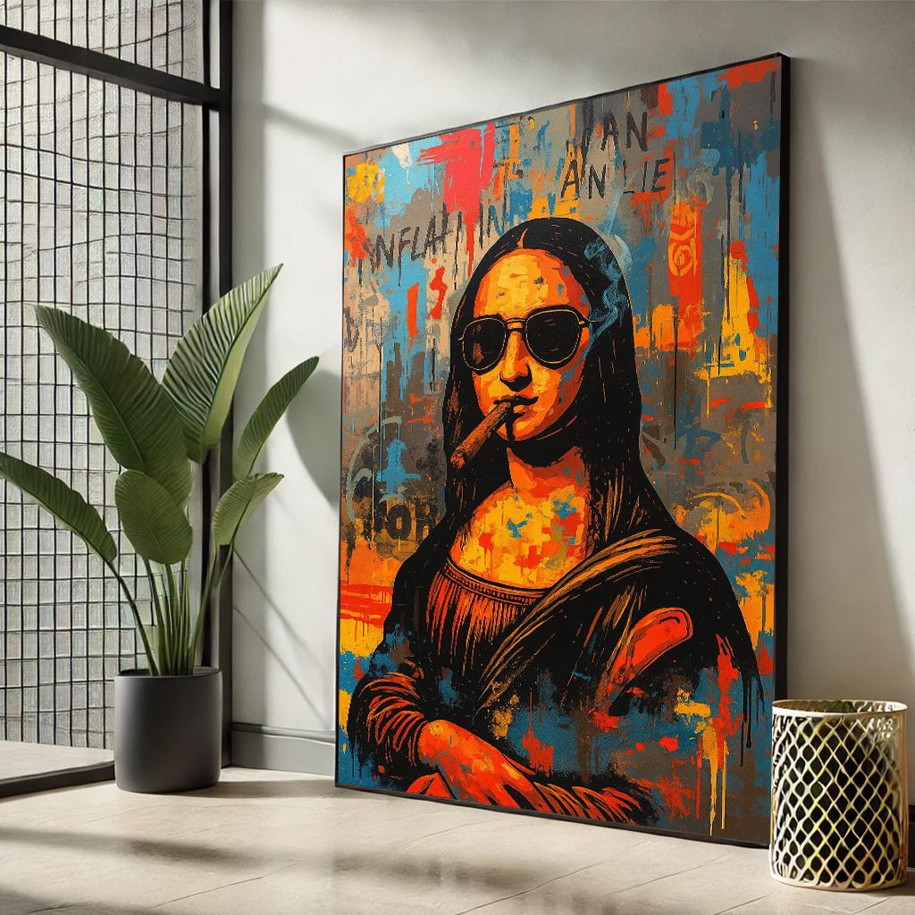 Mona Lisa Pop Art Canvas Print | Graffiti Street Flair - Etsy
