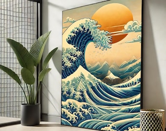 Great Wave off Kanagawa Canvas Print - Hokusai Japanese Art