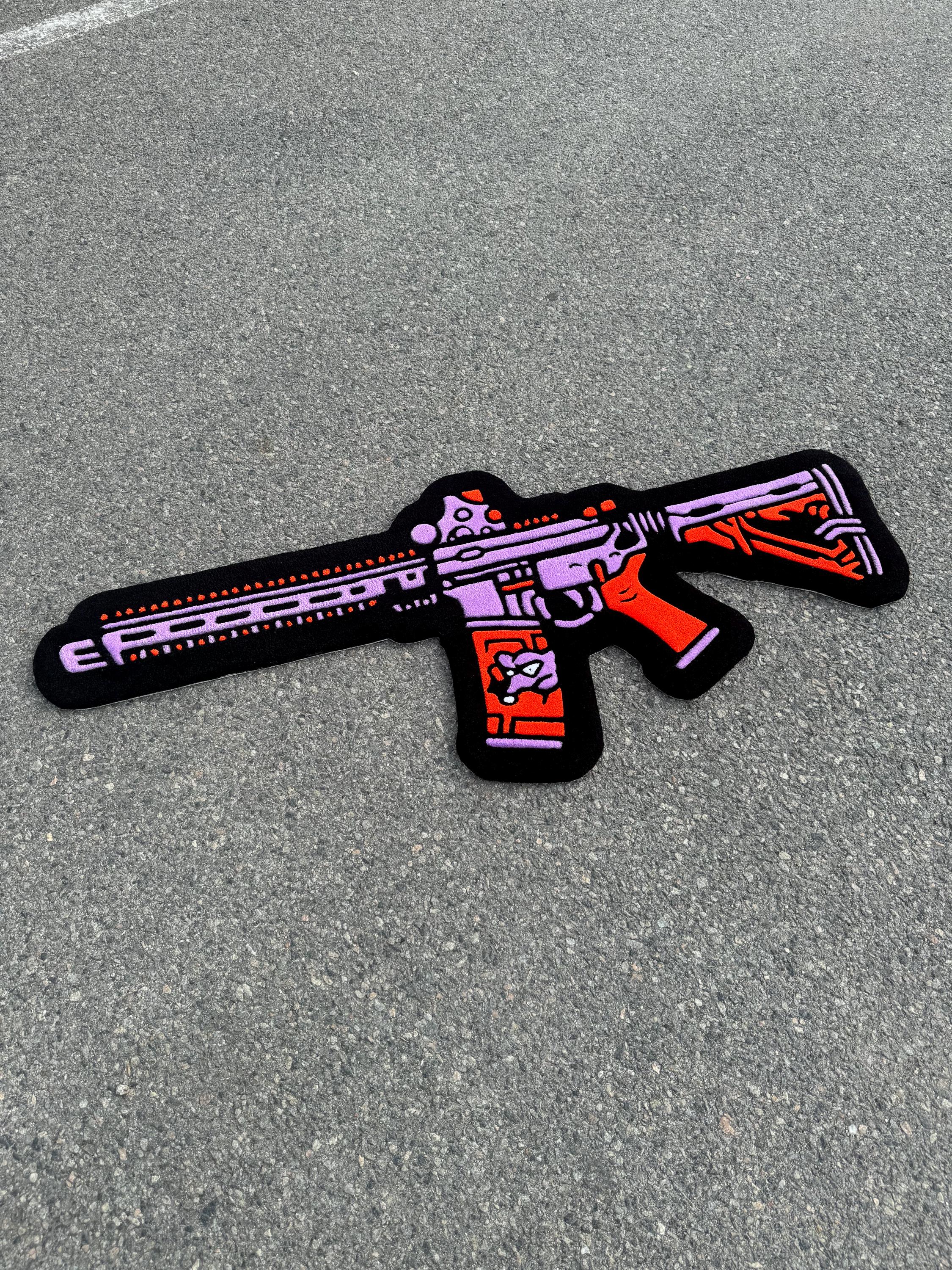 Hand-tufted Gun Rug – Rifle Carpet, Gamer Room Decor - Etsy