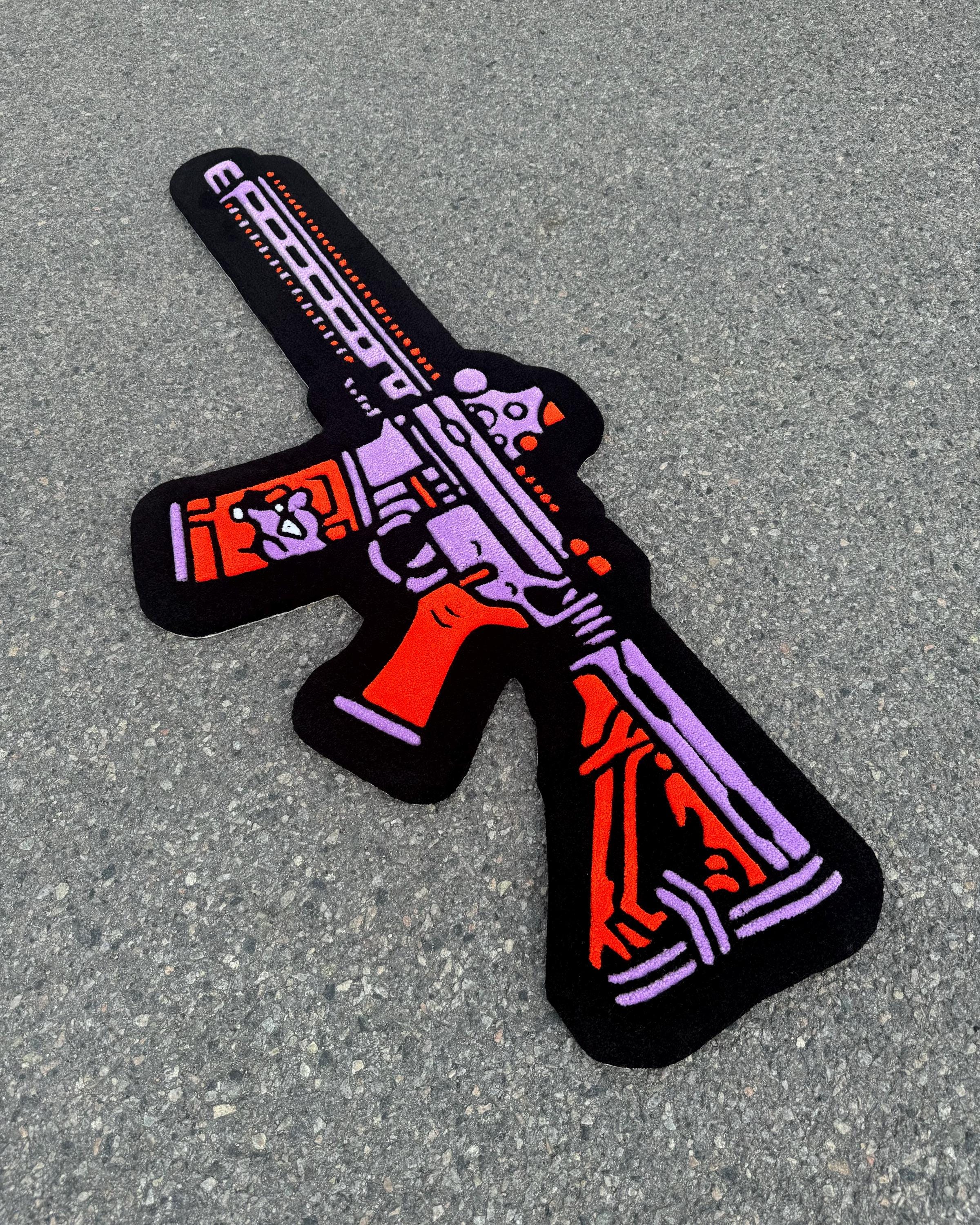 Hand-tufted Gun Rug – Rifle Carpet, Gamer Room Decor - Etsy