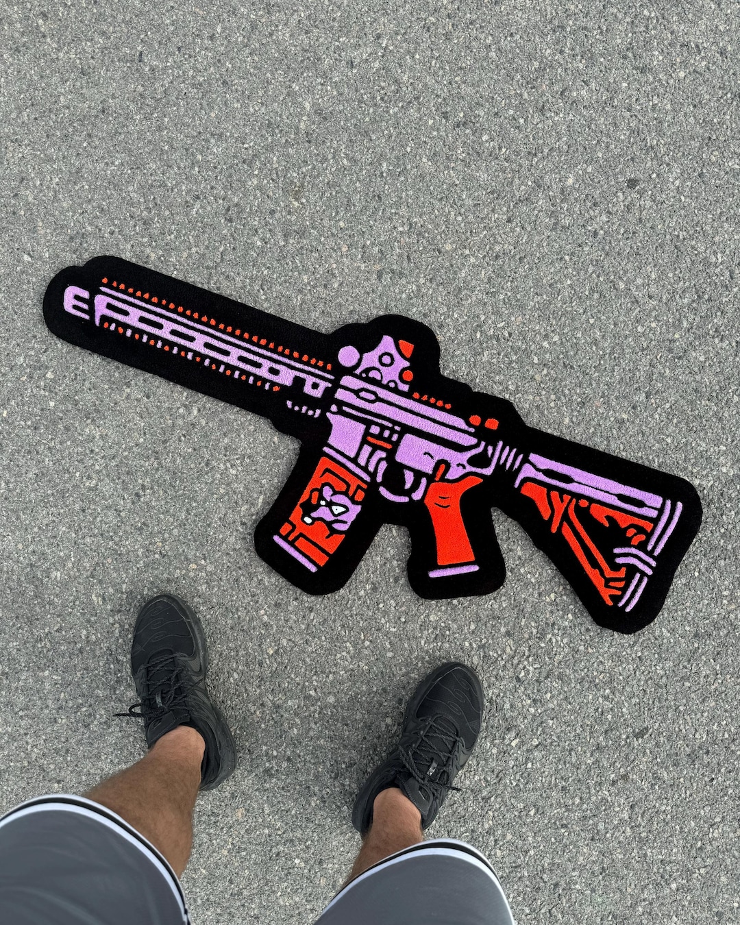 Hand-tufted Gun Rug – Rifle Carpet, Gamer Room Decor - Etsy