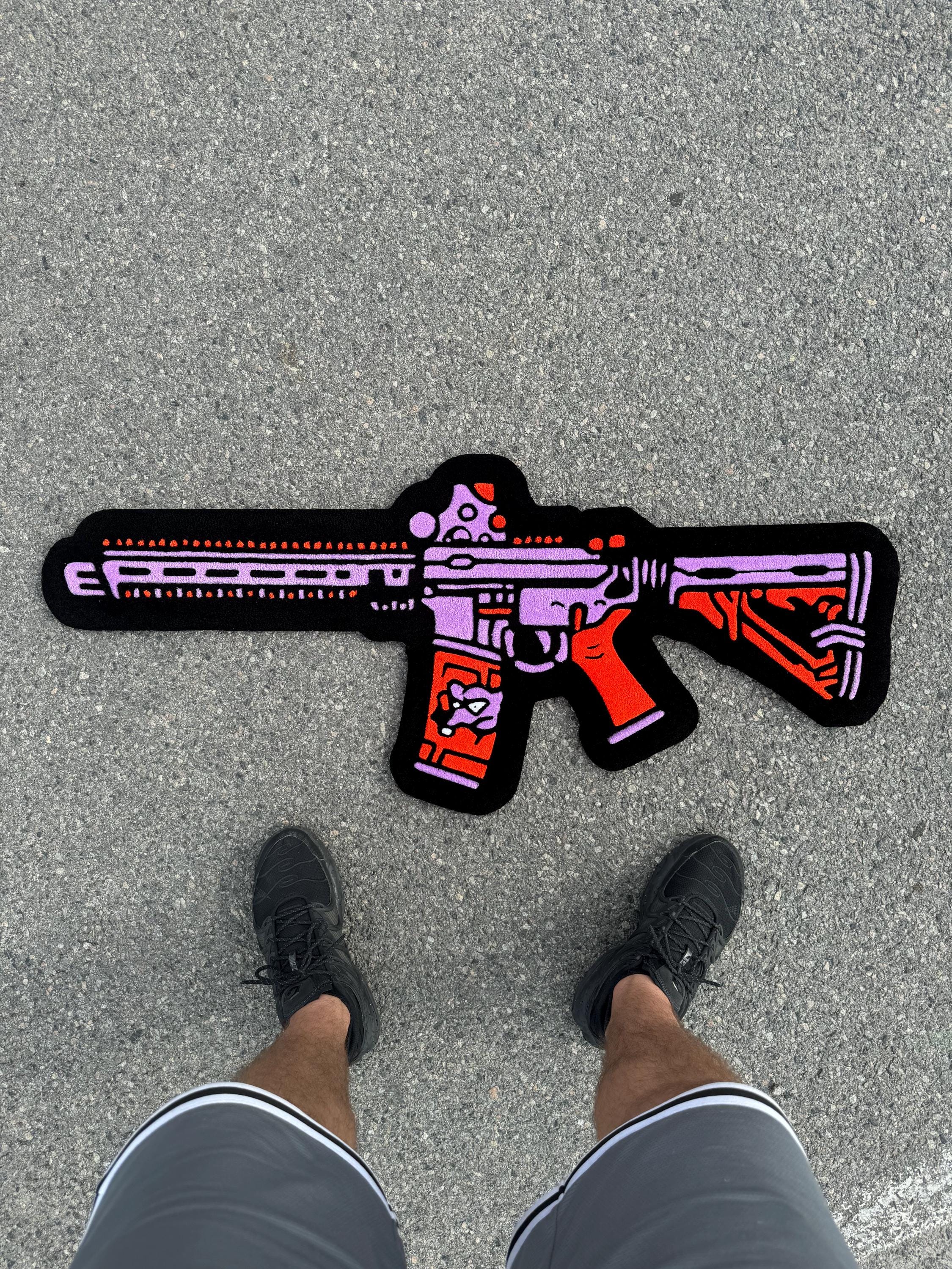Gon Rug Hand-tufted Gun Rug – Rifle Carpet, Gamer Room Decor - Etsy