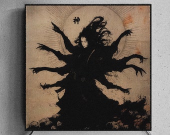 Japanese Vintage Canvas Print, Wall Art Decor