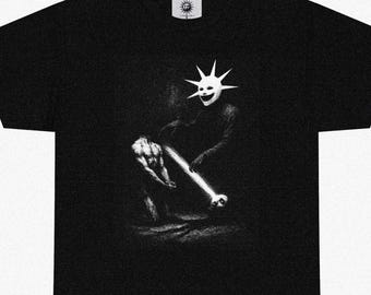Dark Art Surreal Analog Horror Shirt, Creepy Clothing Graphic Tee, Gritty Occult Vintage Aesthetic, Weird Gothic Streetwear T-Shirt