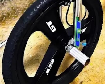 BMX 自転車 20 インチ PVC スポーツ リム コンプリート (ホワイト